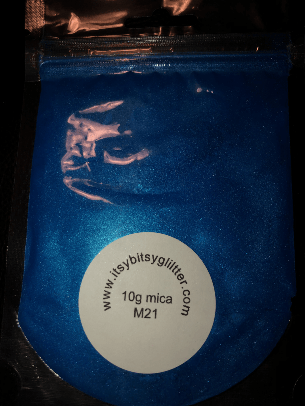 Mica M21 Brilliant Blue 10g - Main glitter site 