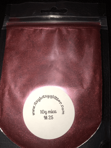 Mica M25 Maroon Wine Pearl 10g - Main glitter site 