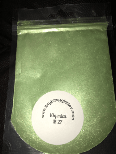 Mica M27 Froggy Green 10g - Main glitter site 