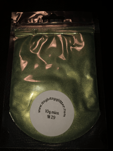 Mica M29 Awesome Greenish Brown - Main glitter site 