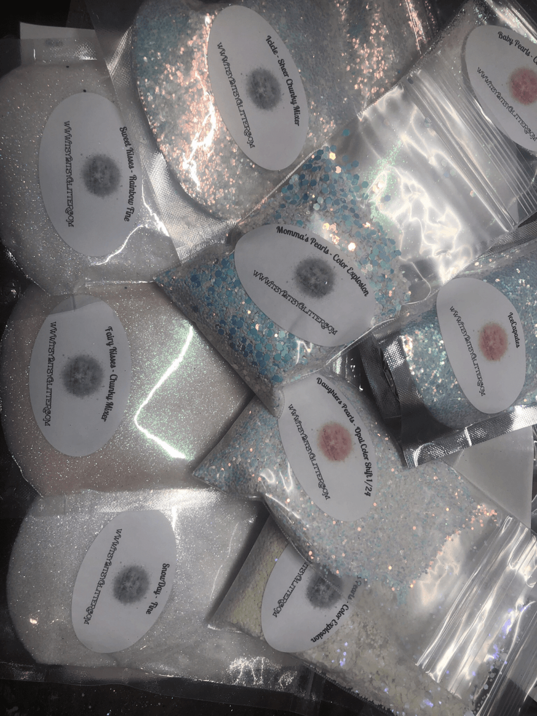 White Bundle 8 Oz - Main glitter site 