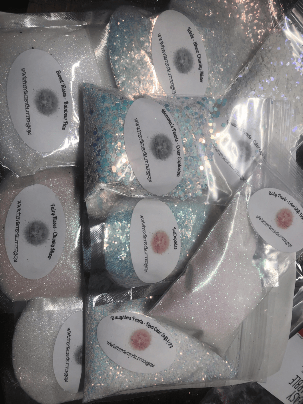 White Super Bundle 16oz - Main glitter site 