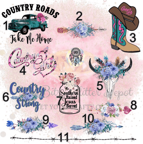 Country Clear Full Page - Main glitter site 