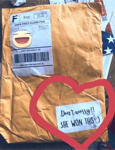 She Won This Sticker Congrats - Main glitter site 
