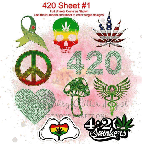 420 sheet 1 Clear Full Sheet - Main glitter site 
