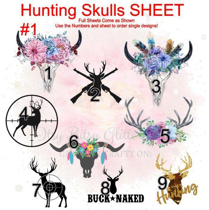 Hunting Full Clear Sheet - Main glitter site 
