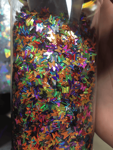 Super Holo Rainbow small butterflies - Main glitter site 