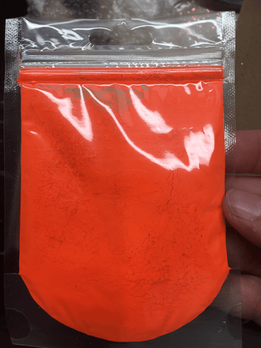 Neon ORANGE Pigment Mica powder - Main glitter site 