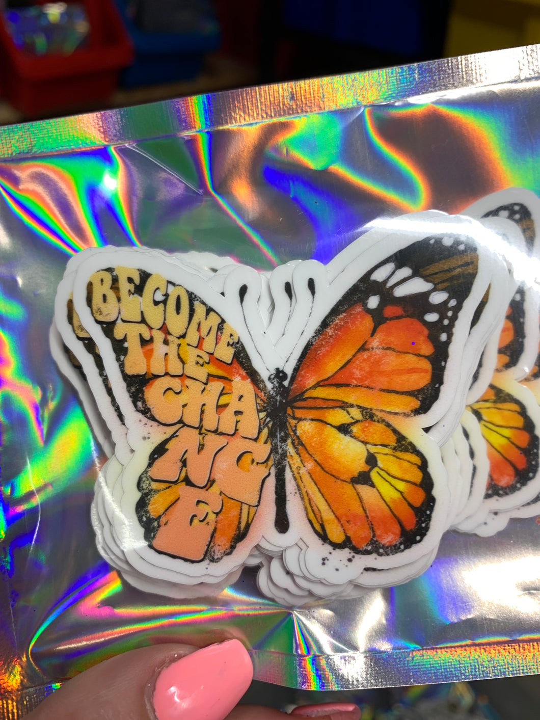 Become the change butterfly vinyl free shipping - Main glitter site 