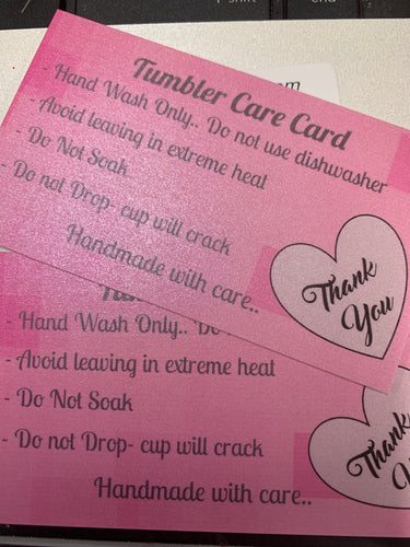 Care card pink pearl - Main glitter site 