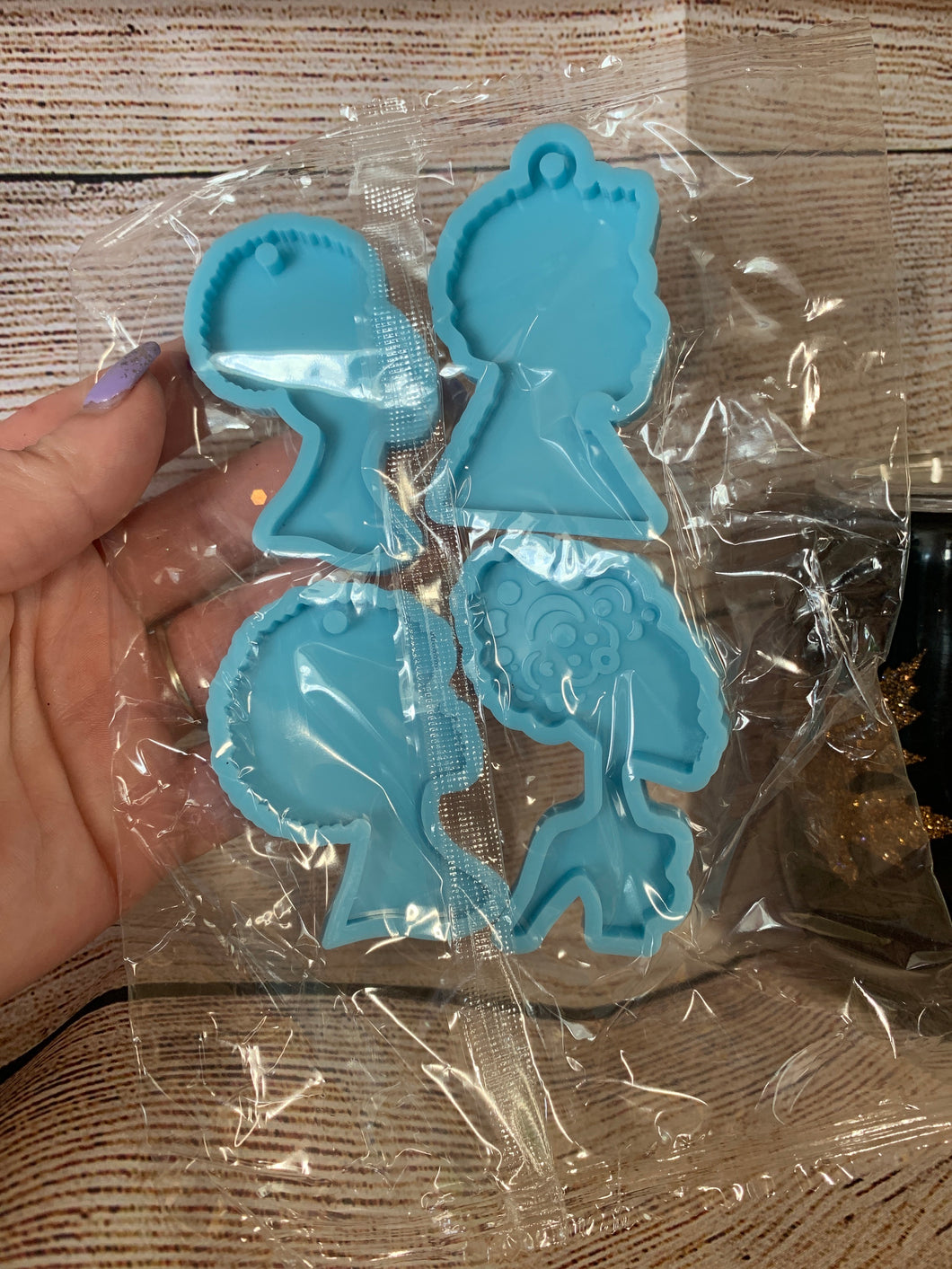 4 pc head keychain set - Main glitter site 