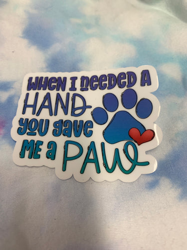 Paw print pal free shipping vinyl sticker - Main glitter site 