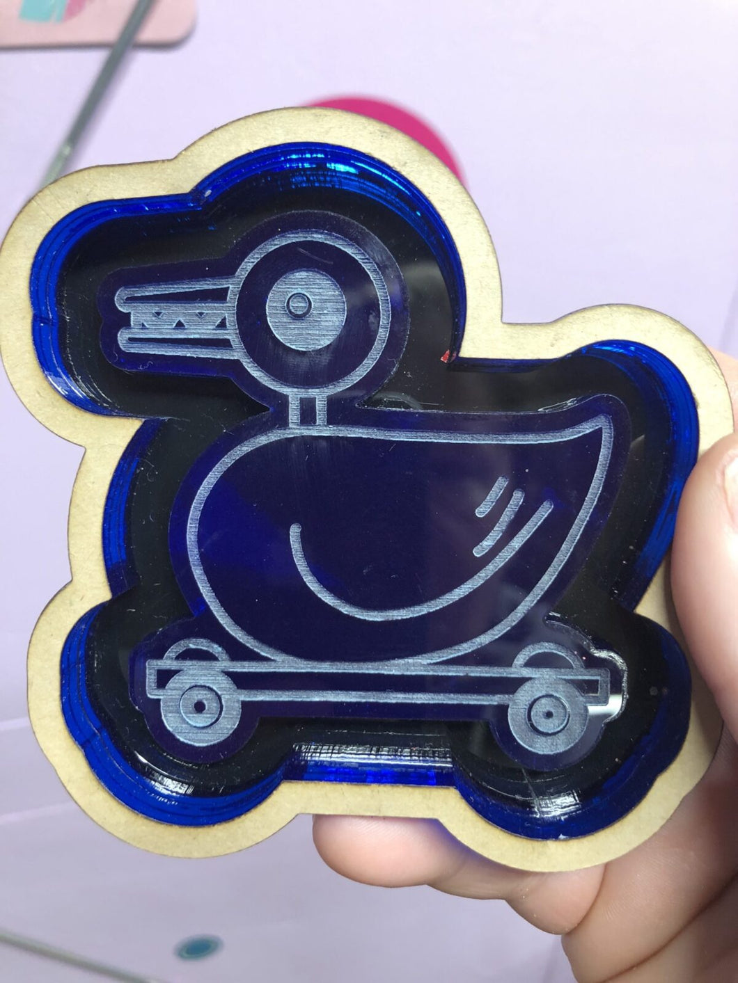 3” cute ducky on wheels mold - Main glitter site 