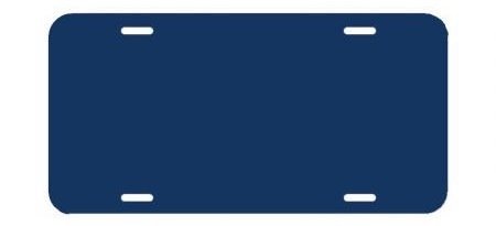 Blank Licence Plates Royal Blue - Main glitter site 