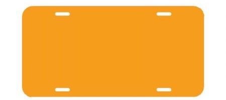 Blank Licence Plates. Orange - Main glitter site 