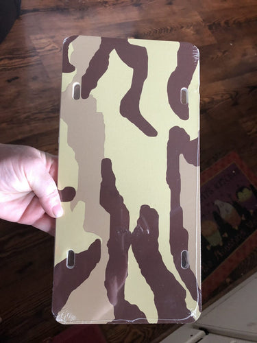 Blank Licence Plates. Sandy Camo - Main glitter site 