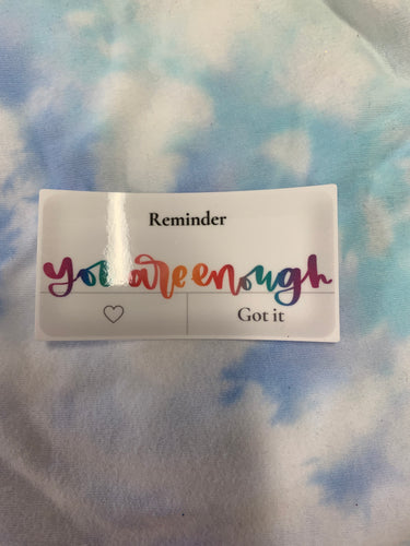 You are enough vinyl free shipping - Main glitter site 