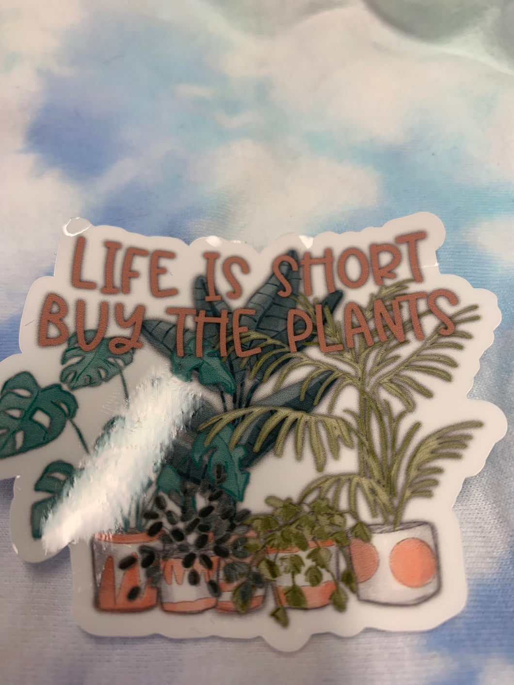 Life is short by the plants free shipping vinyl - Main glitter site 