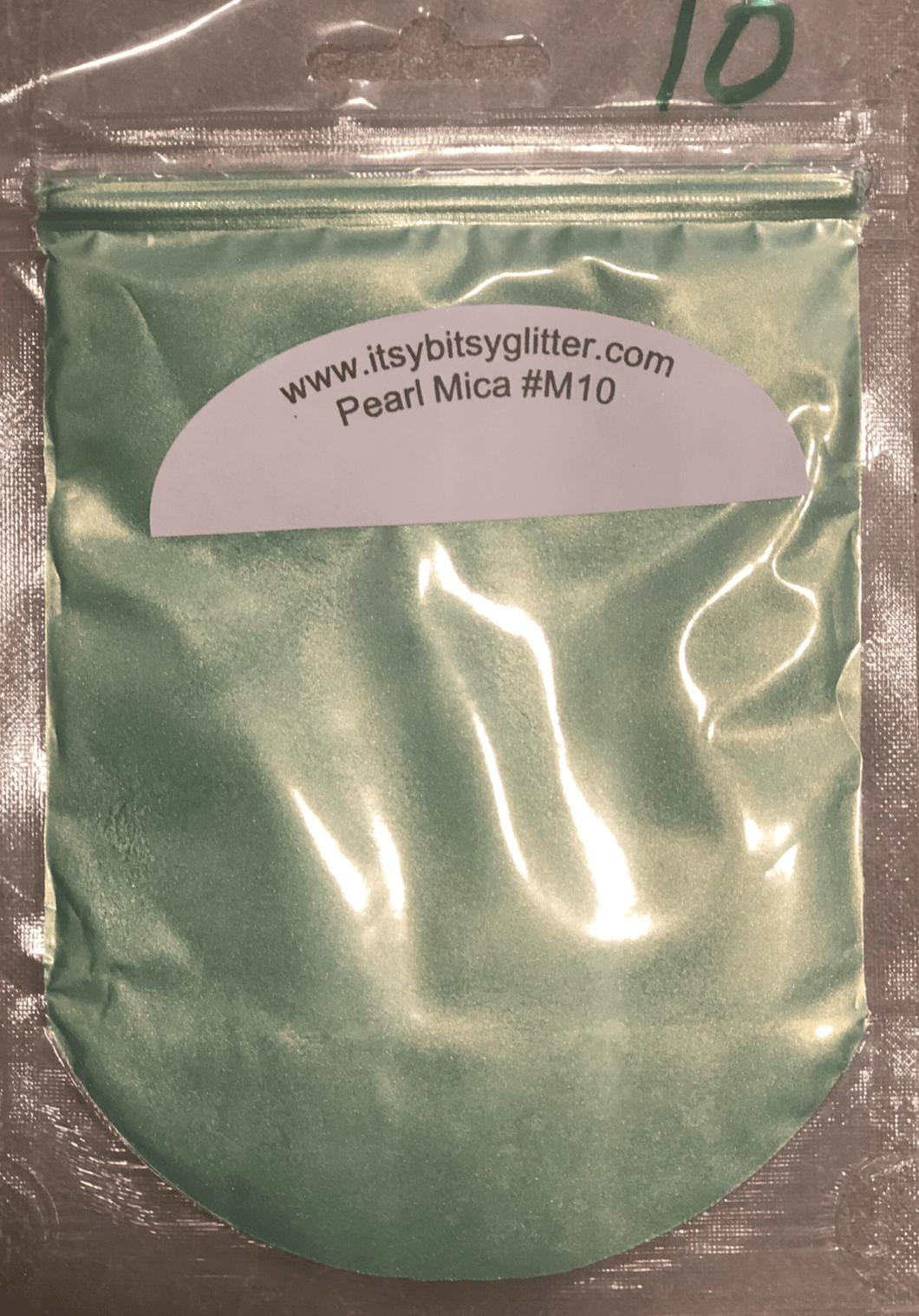 Mica M10 light green pearl pigment - Main glitter site 