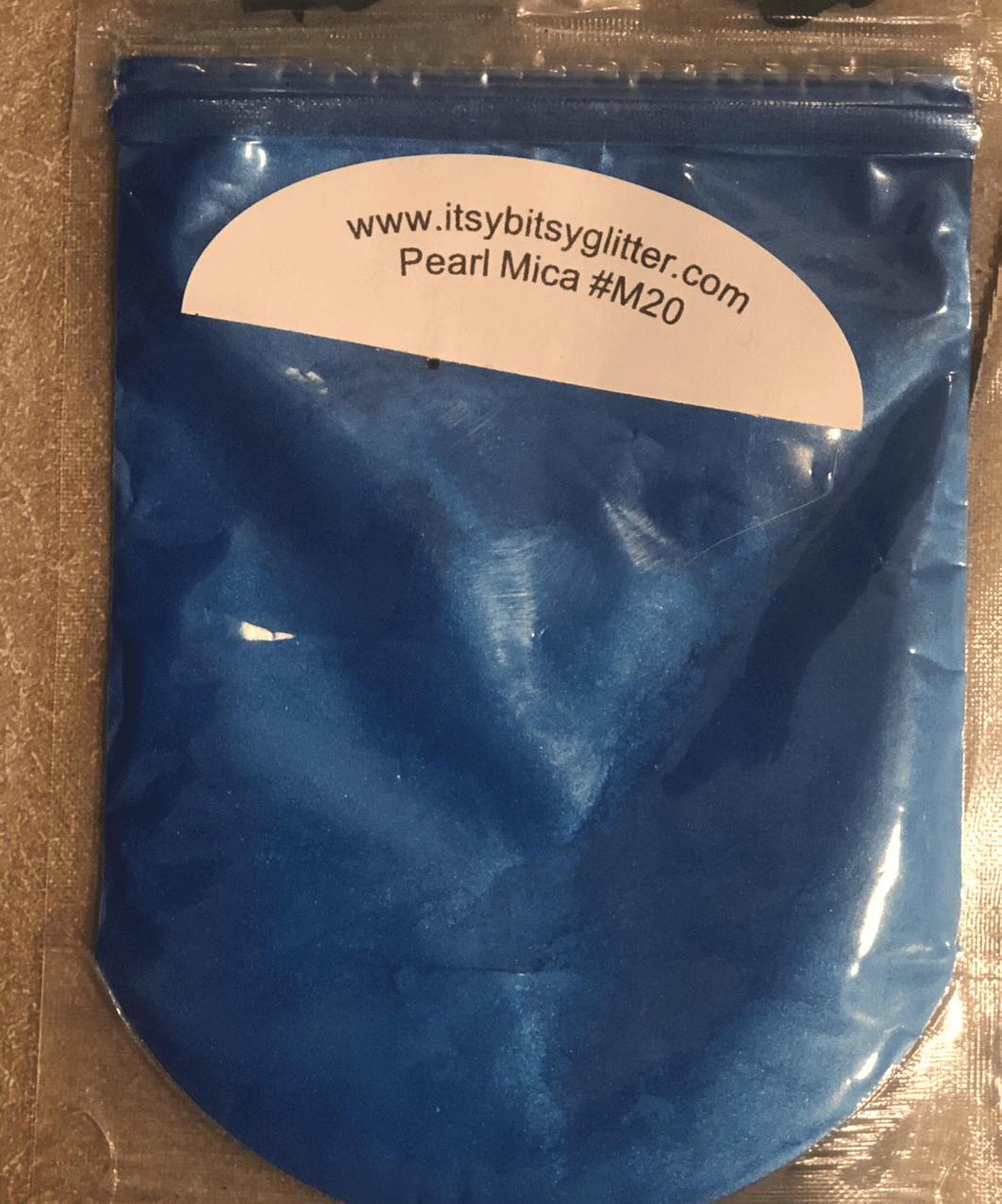 Mica M20 vibrantblue pearl pigment - Main glitter site 