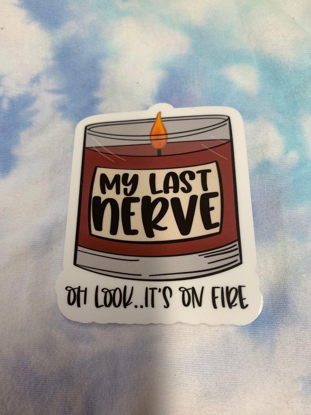 Last nerve vinyl sticker free shipping - Main glitter site 