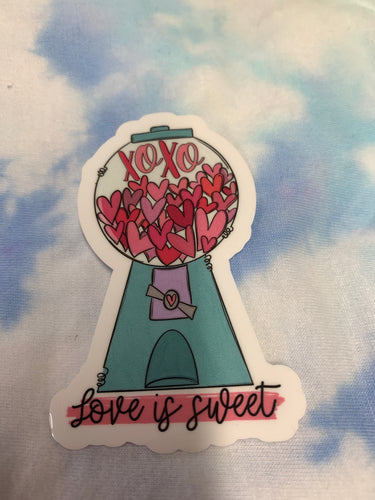 Love is sweet vinyl free shipping - Main glitter site 