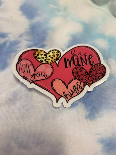 Love be mine vinyl sticker free shipping - Main glitter site 