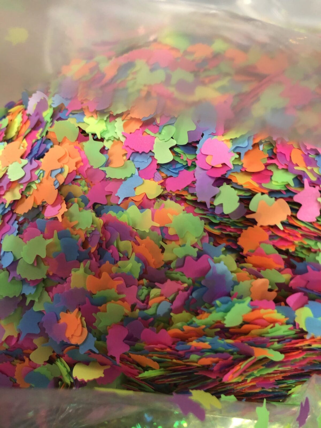 Neon rainbow unicorn heads - Main glitter site 