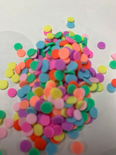 Clay round multi color sprinkles 1oz - Main glitter site 