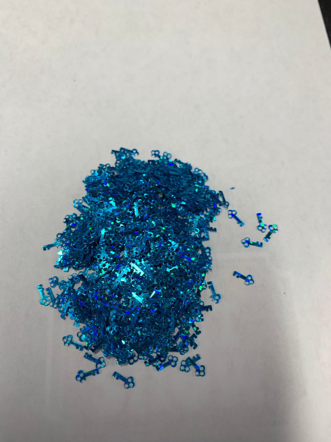 Blue small key shapes - Main glitter site 