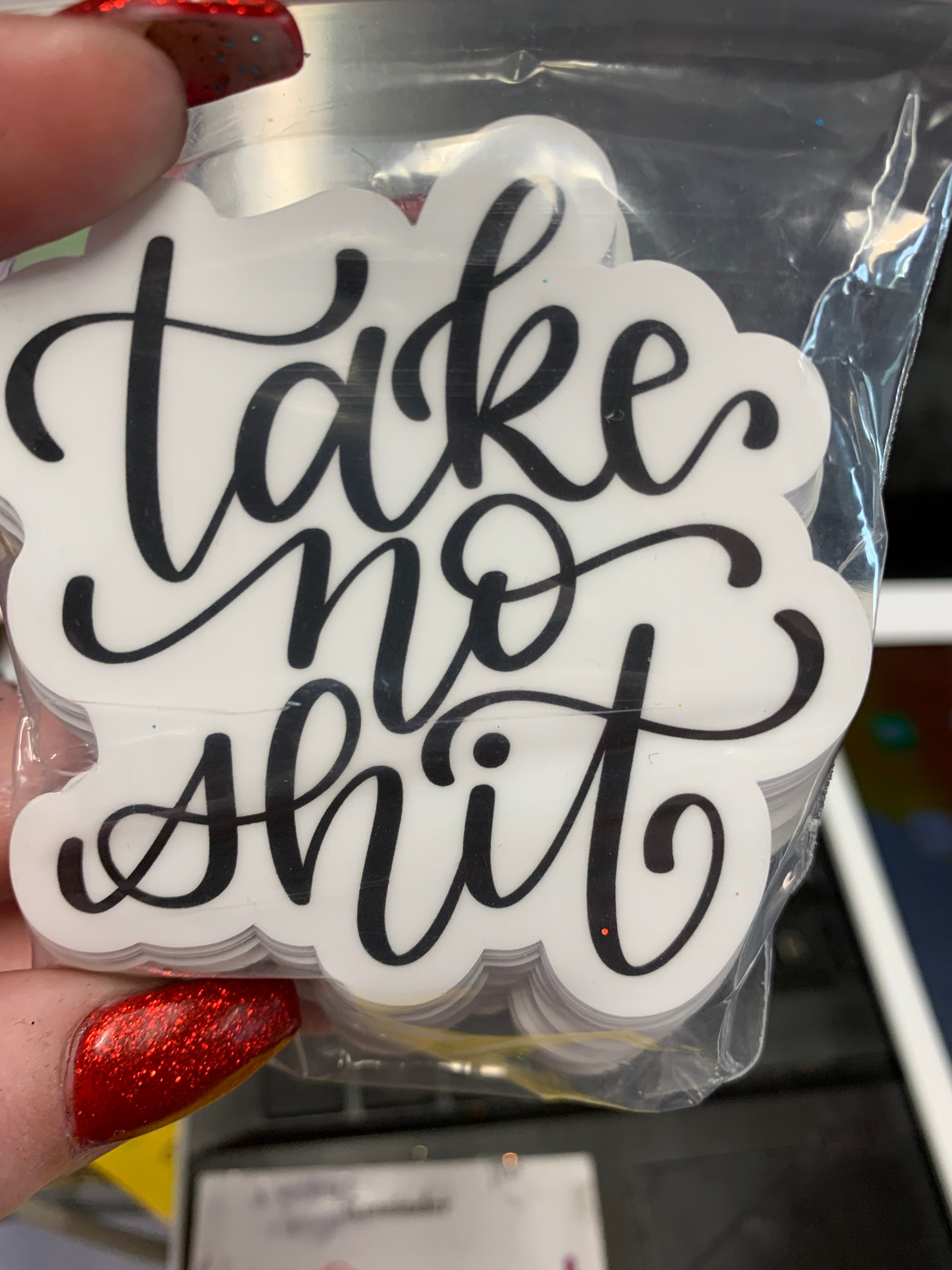 Take no shit vinyl – Itsy Bitsy Glitter
