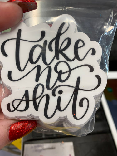 Take no shit vinyl - Main glitter site 