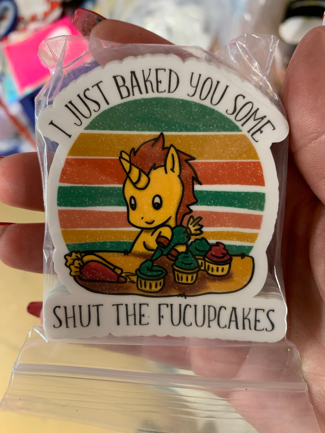 Shit the fuck up cakes vinyl - Main glitter site 