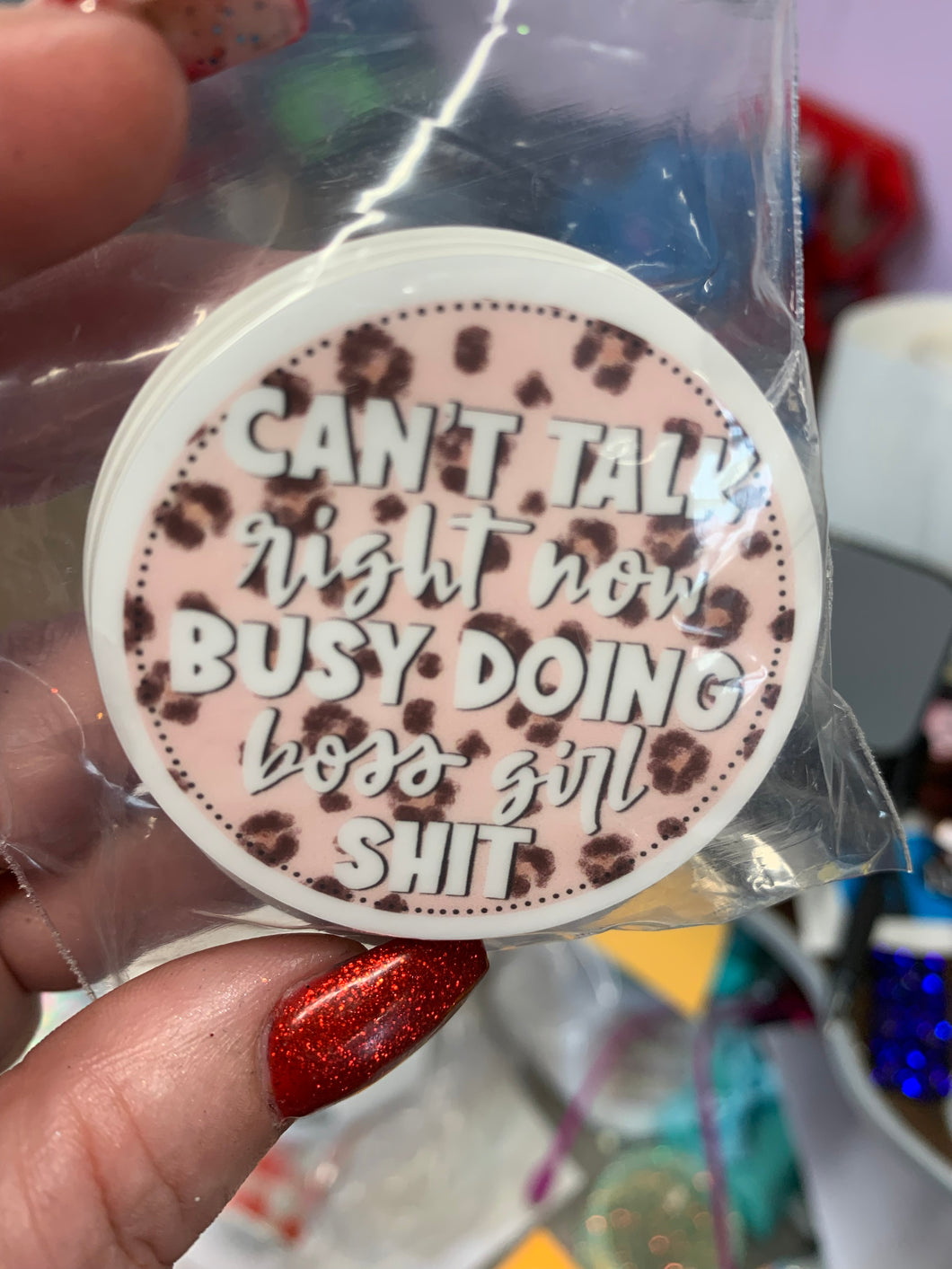 Hot boss shit vinyl sticker - Main glitter site 