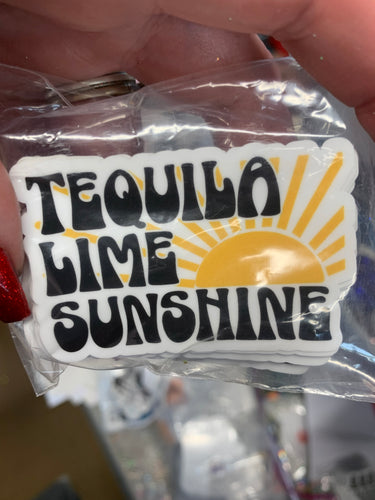 Tequila lime sunrise vinyl sticker - Main glitter site 